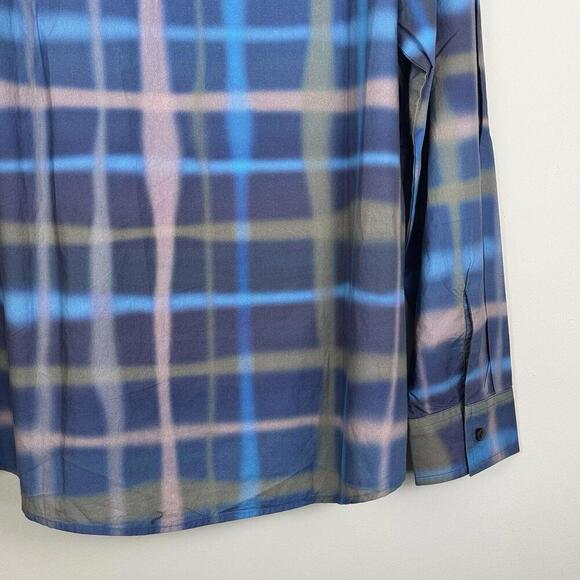 NWT Diesel S-Daraa Shirt 439 Electric/Blue Men’s Size 50 Plaid Button Up $225 - Picture 10 of 15